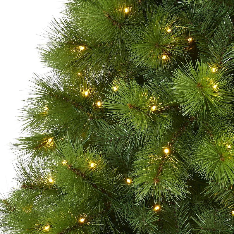 7.5ft. Pre-lit Green Scotch Pine Artificial Christmas Tree with Clear LED Lights