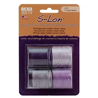 The Beadsmith® S-Lon™ 0.5mm Lilac Bead Cord Mix