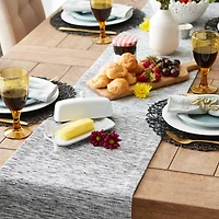 DII® 72" Tonal Recycled Cotton Slubby Rib Table Runner