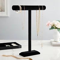 18" Black Velvet Single Bar Jewelry Stand by Bead Landing™ 