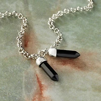Black Jasper Prism Pendants, 2ct. by Bead Landing™
