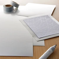 30 Pack: Silver Foil Matte Paper by Recollections®, 12" x 12"