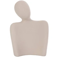 Cream Ceramic People Nesting Family Sculpture Set