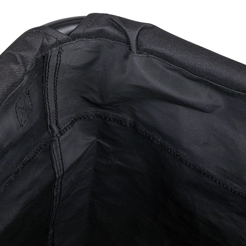 Household Essentials 30.5" Black Rolling Laundry Hamper