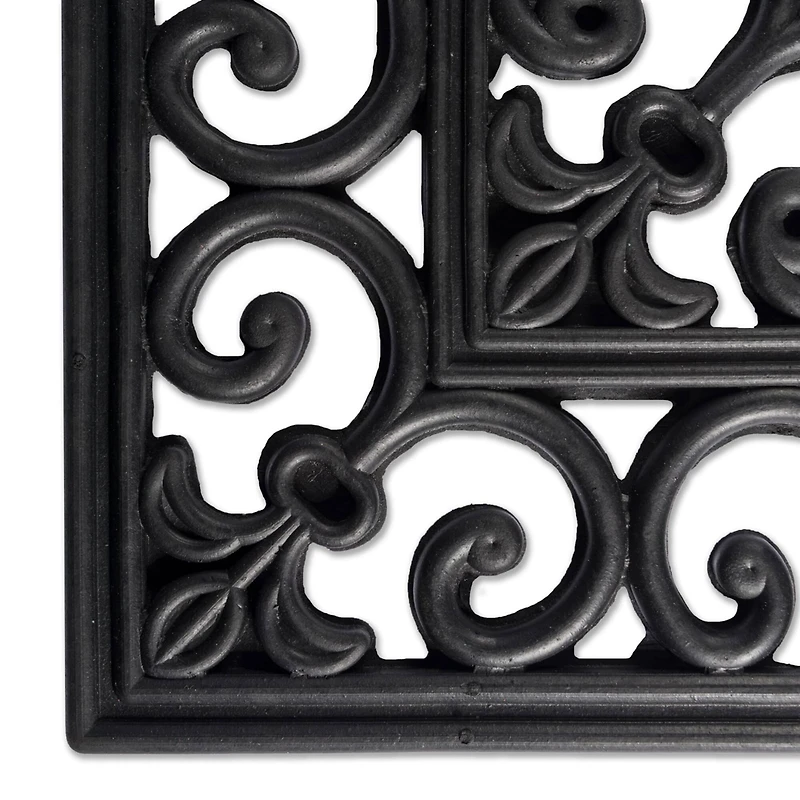 DII® J&M Wrought Iron Rubber Doormat
