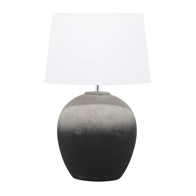 23'' Black Ceramic Transitional Table Lamp