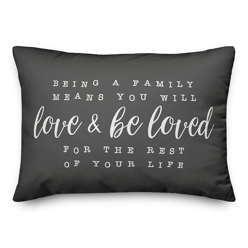 Love & Be Loved Indoor/Outdoor Lumbar Pillow