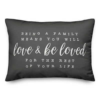Love & Be Loved Indoor/Outdoor Lumbar Pillow