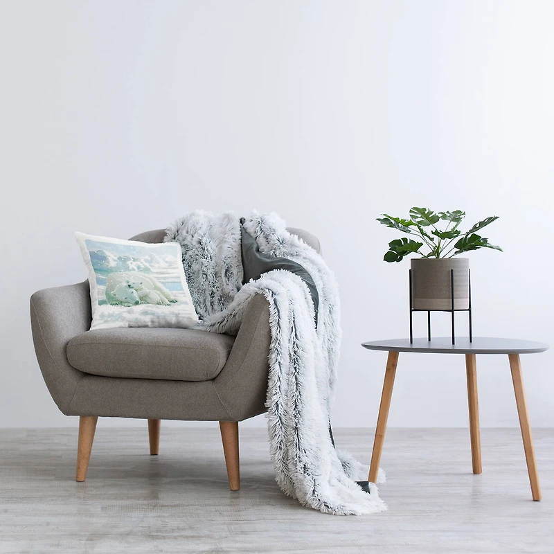 Stupell Industries Cuddling Polar Bears Pillow