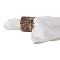 DII® Whitewashed Wood Band Napkin Rings, 6ct.