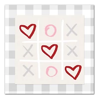 Tic Tac Toe Love Canvas Wall Art