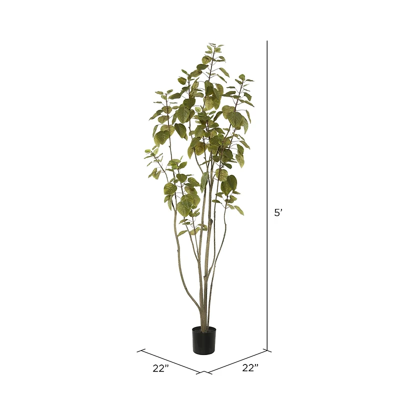 5ft. Potted Artificial Green Smoke Tree