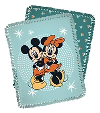 Disney® 72" Mickey & Minnie Stars No Sew Fleece Throw Kit