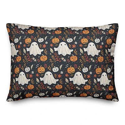 Ghost Fall Leaf Pattern 14" x 20" Spun Poly Pillow