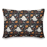 Ghost Fall Leaf Pattern 14" x 20" Spun Poly Pillow