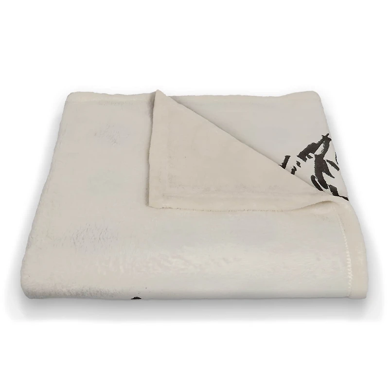 50" x 60" Sketch Llama Sweet Cheeks Coral Fleece Blanket