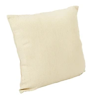 Hello Honey® Cream Woven Linen & Cotton Waffle Pillow