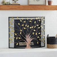 Metal Farmhouse Fireplace Screen
