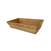 15.5" Natural Brown Wood Tray by Ashland®