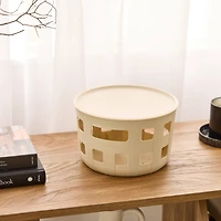 Ezy Storage Aura 5.2qt. Round Lidded Basket