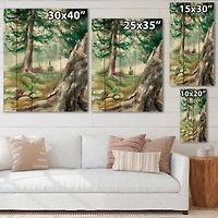 Designart - Pine Forest In The Early Morning