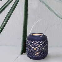 Flora Bunda® 5.5" LED Birds Eye Ceramic Lantern