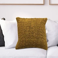 Hello Honey® Woven Cotton and Jute Pillow