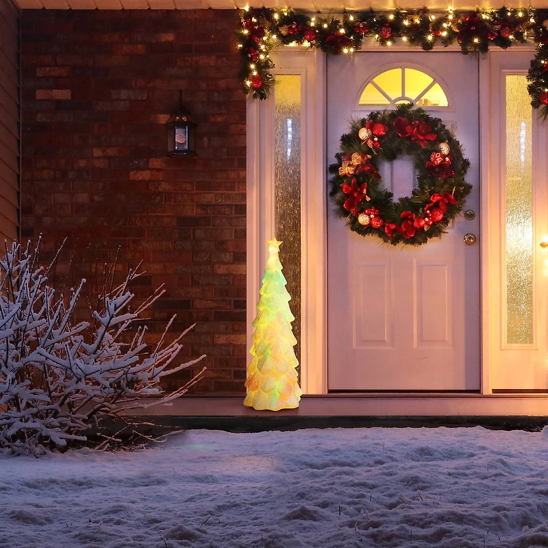 Mr. Christmas 24" Lit Glitter Tree Blow Mold