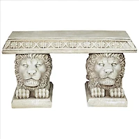Design Toscano 15" Grand Lion of St. John's Square Sculptural Bench