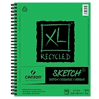 6 Pack: Canson® XL® Recycled Wirebound Sketch Pad, 9" x 12"