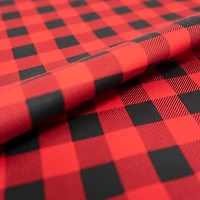 SINGER Christmas Holiday Red Buffalo Check Cotton Fabric