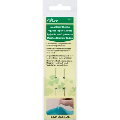 Clover Snag Repair Needles, 2ct.