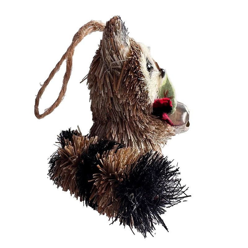 4" Sisal Raccoon Natural Ornament by Ashland®