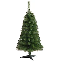 3ft. Pre-Lit Green Artificial Christmas Tree, Warm White LED Lights