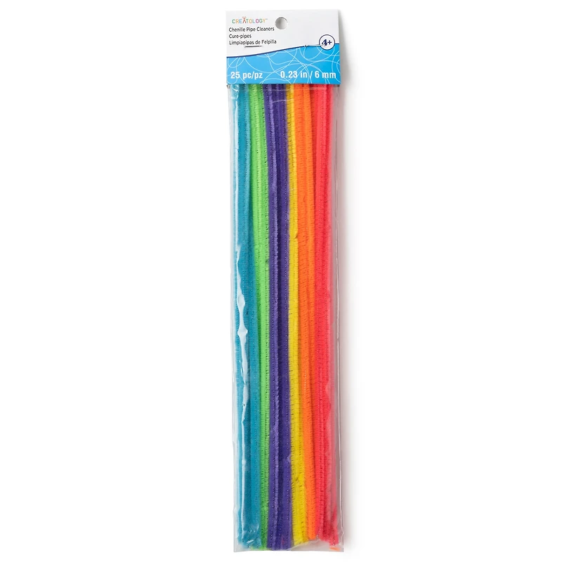 24 Packs: 25 ct. (600 total) Bright Chenille Pipe Cleaners by Creatology™