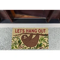 DII® Let's Hang Out Sloth Doormat