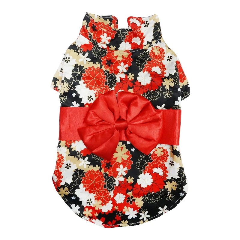 Best Furry Friends Red Kimono Pet Costume