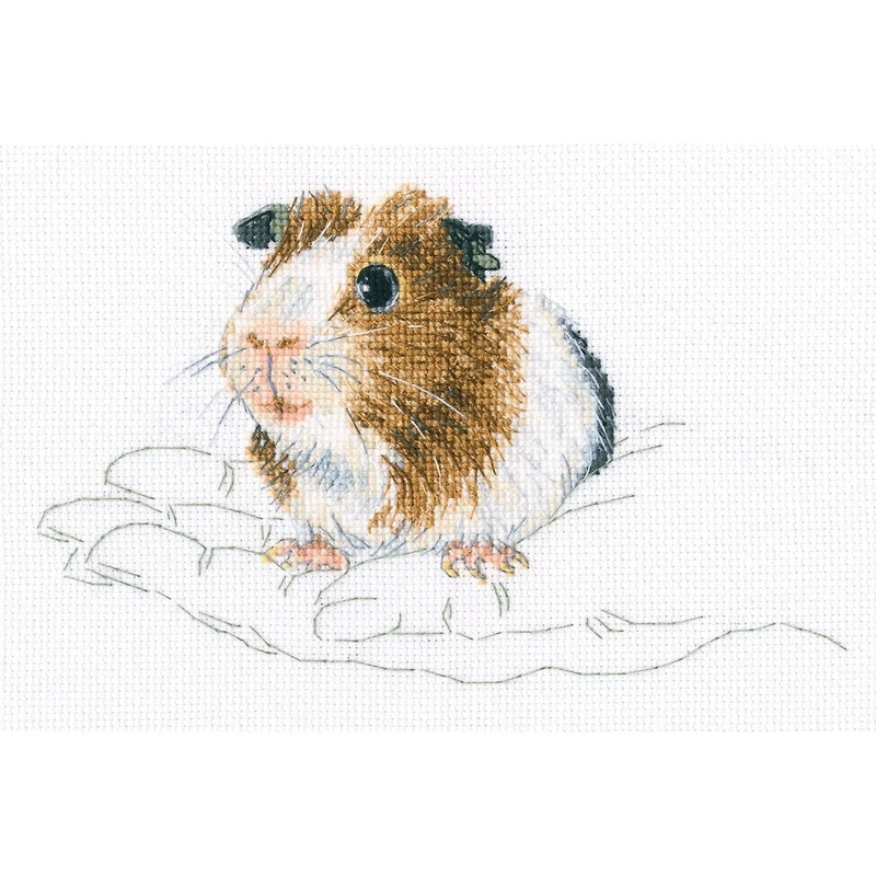 RTO Warmth in Palms Guinea Pig Cross Stitch Kit