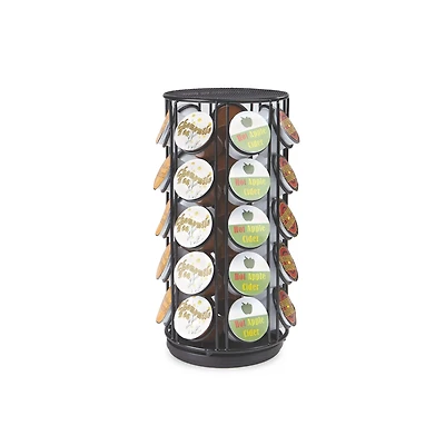 Mind Reader 35 Capacity Rotating Black Metal Carousel Coffee Pod Holder