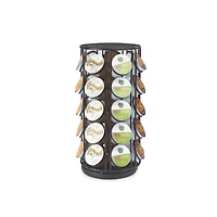 Mind Reader 35 Capacity Rotating Black Metal Carousel Coffee Pod Holder