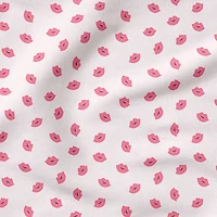 Fabric Editions Pink Lips Cotton Fabric