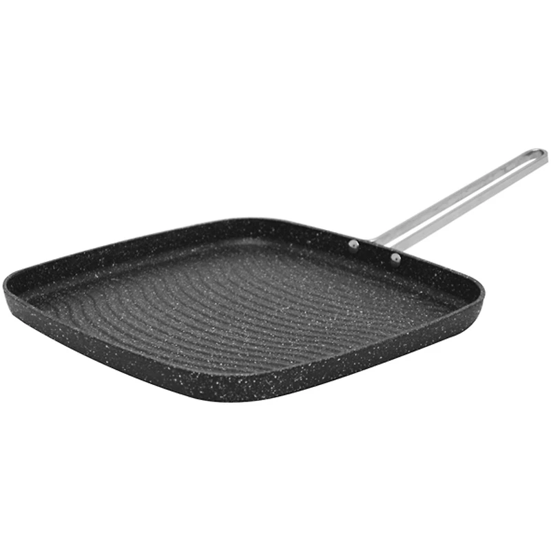THE ROCK by Starfrit 10" Grill Pan With Stainless Steel Wire Handle
