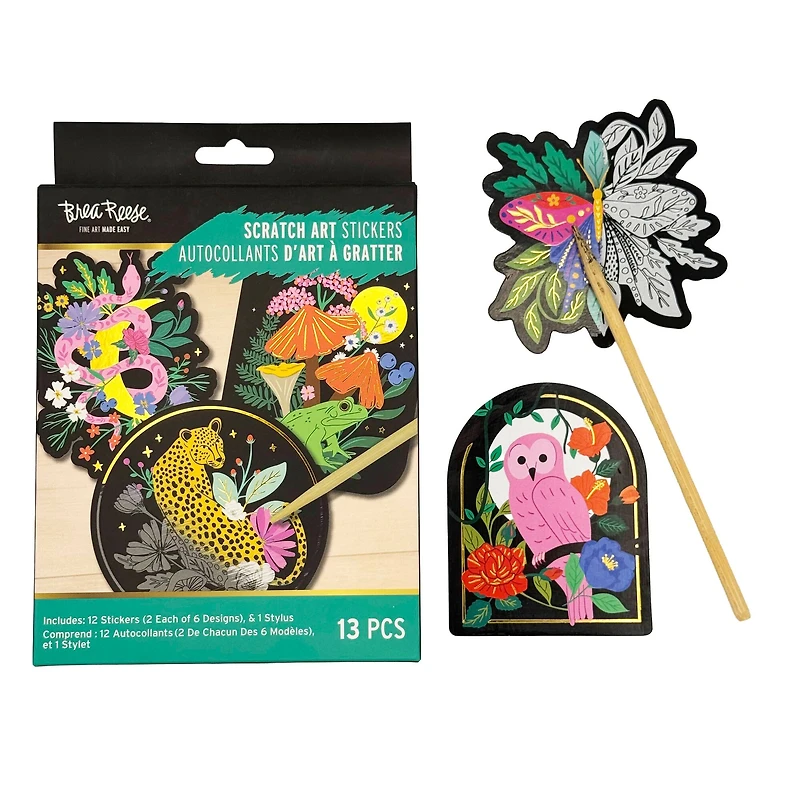 Brea Reese™ Mythical Animals Scratch Art Stickers