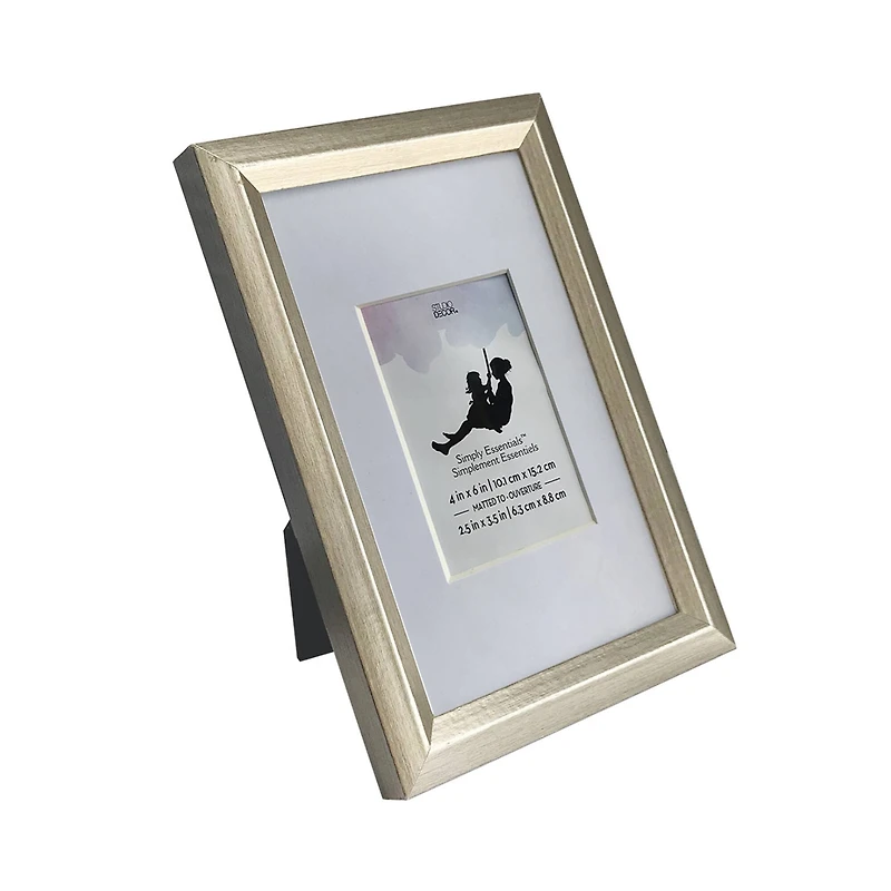 Simply Essentials™ Silver Foil Frame with Mat by Studio Décor