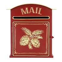 12.5" Decorative Metal Pine & Pinecone Mailbox by Ashland®