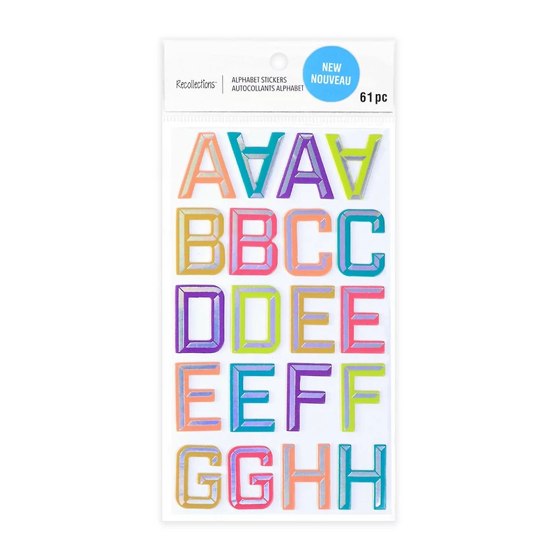 Bright Chipboard Alphabet Stickers by Recollections™