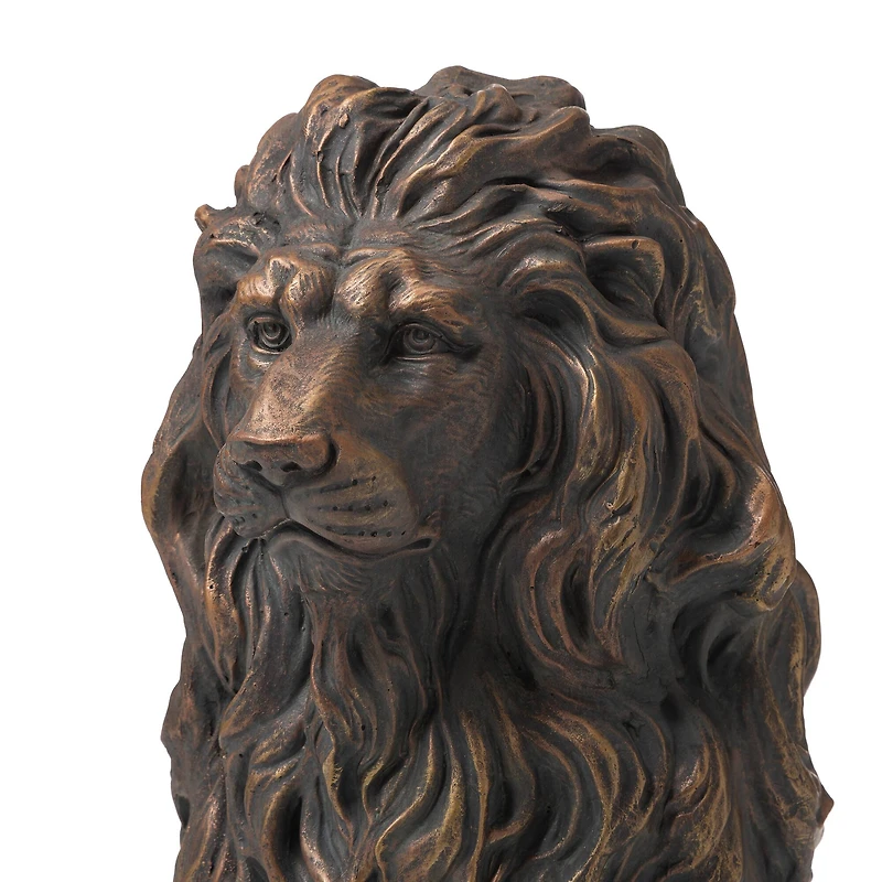 Glitzhome® 21" Guardian Sitting Lion Statue
