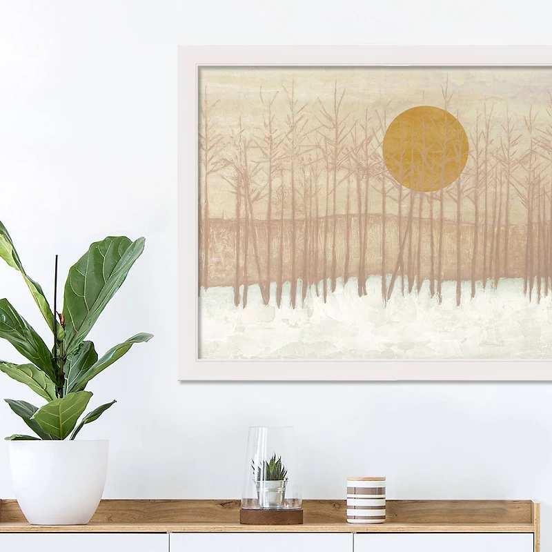 Golden Landscape Framed Print
