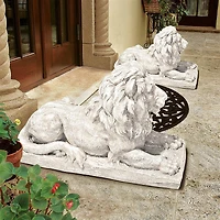 Design Toscano 27" Lyndhurst Manor Lion Sentinel Statues, 2ct.