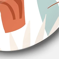 Designart - Geometrical Shapes With Tropical Palm Leaves